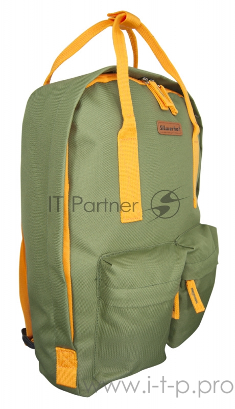 Рюкзак Silwerhof Cube оливковый/оранжевый