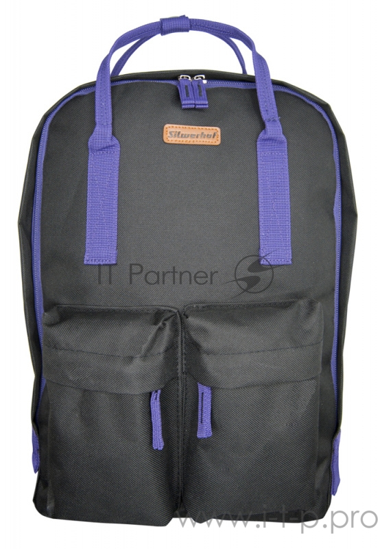 Рюкзак Silwerhof Cube черный/фиолетовый