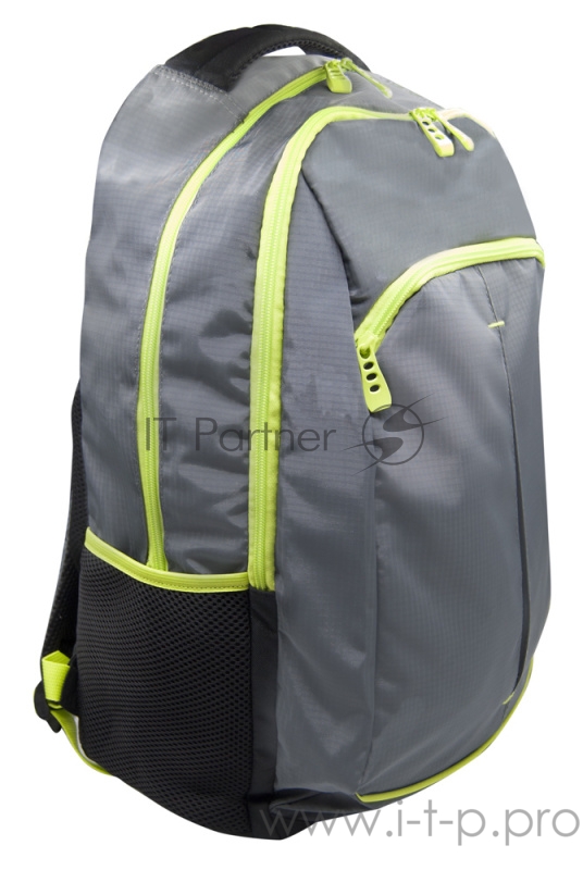 Рюкзак Silwerhof Power серый/зеленый неоновый