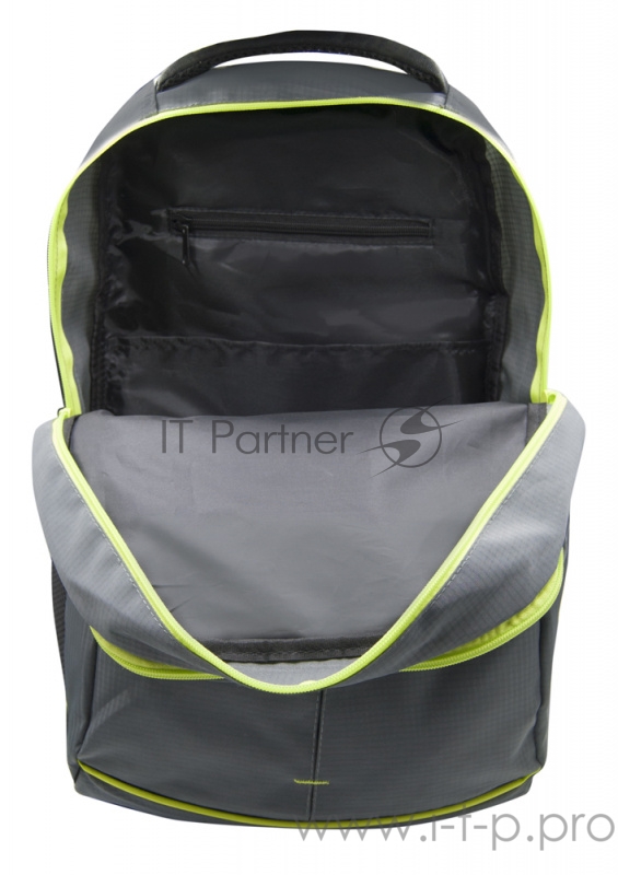 Рюкзак Silwerhof Power серый/зеленый неоновый