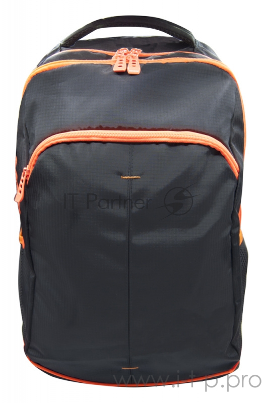 Рюкзак Silwerhof Power черный/оранжевый неоновый