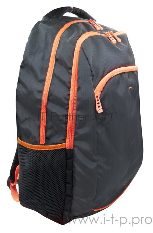 Рюкзак Silwerhof Power черный/оранжевый неоновый