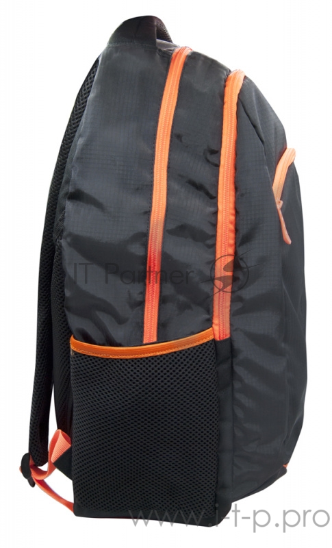 Рюкзак Silwerhof Power черный/оранжевый неоновый