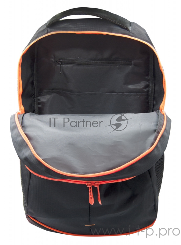 Рюкзак Silwerhof Power черный/оранжевый неоновый