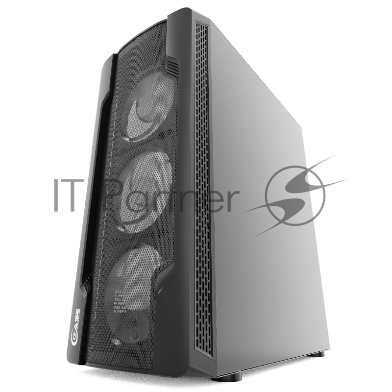 Корпус Powercase Mistral X4 Mesh LED, Tempered Glass, 4x 120mm 5-color fan, чёрный, ATX (CMIXB-L4)