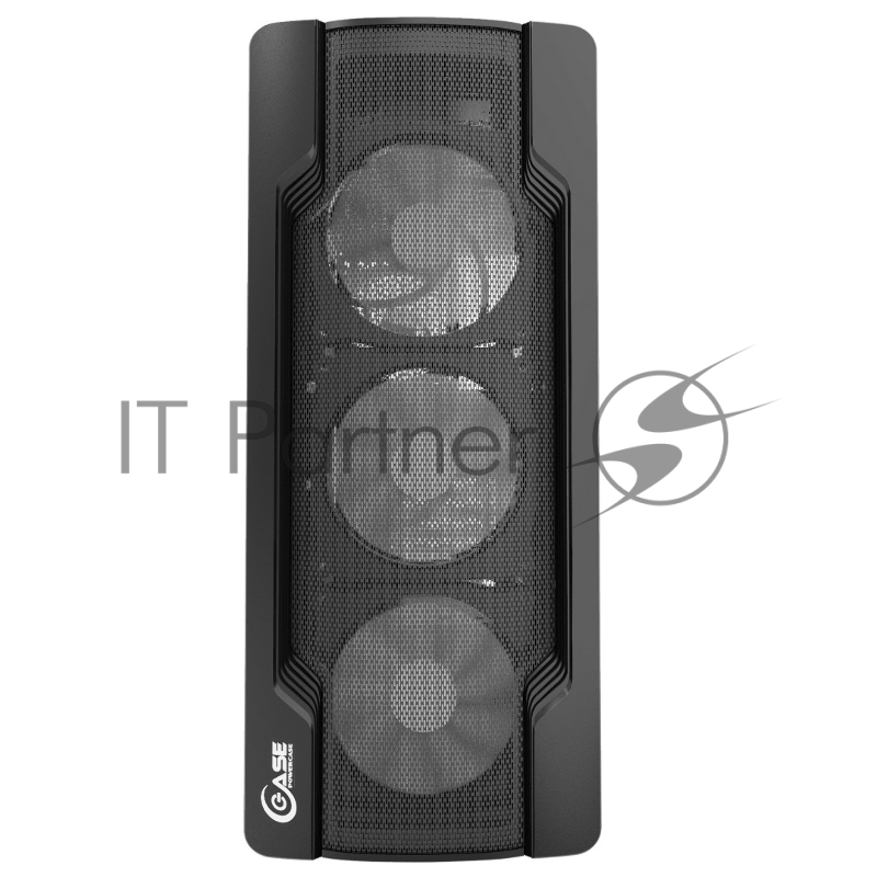 Корпус Powercase Mistral X4 Mesh LED, Tempered Glass, 4x 120mm 5-color fan, чёрный, ATX (CMIXB-L4)