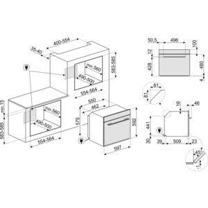 Встраиваемая электрическая духовка SMEG SFP6101VS