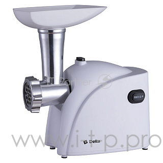 Мясорубка DELTA DL-6102M белый: 1800Вт (6)