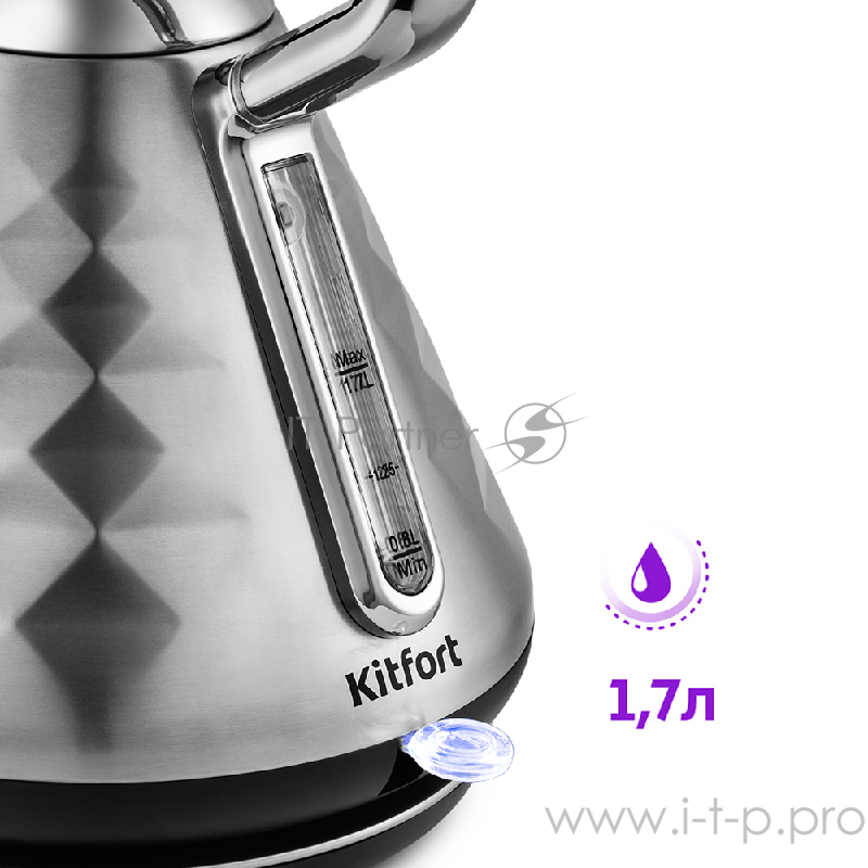 Чайник Kitfort КТ-698-4 серебристый
