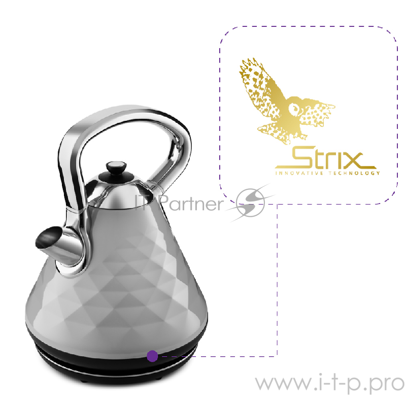 Чайник Kitfort КТ-698-3 серый