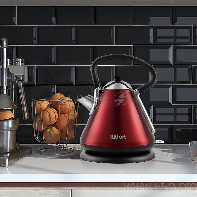 Чайник Kitfort КТ-697-2 красный металлик