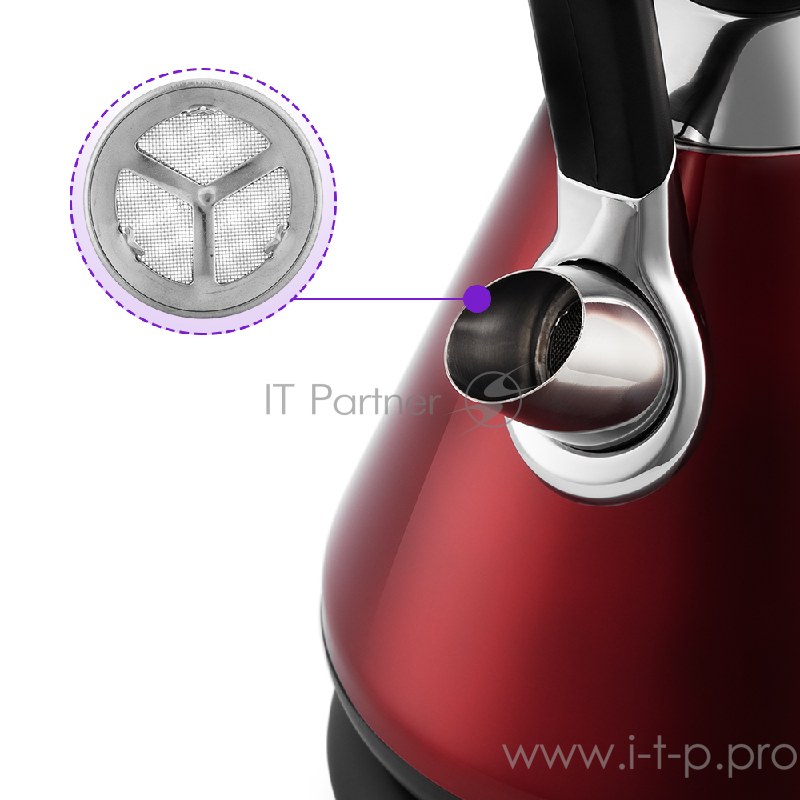 Чайник Kitfort КТ-697-2 красный металлик