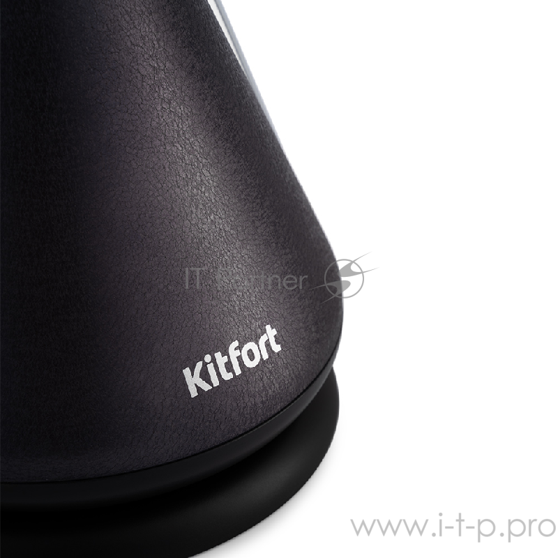 Чайник Kitfort КТ-697-1 чёрная кожа