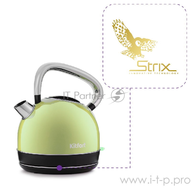 Чайник Kitfort КТ-696-3 салатовый