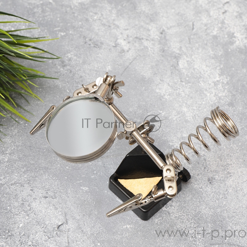 Держатель Rexant Третья рука с лупой х 2,5