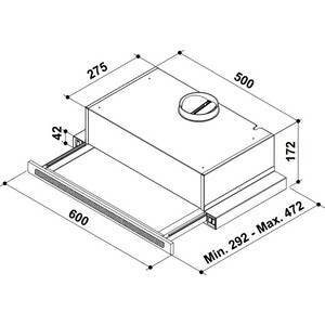 Встраиваемая вытяжка KORTING KHP 6637 GNX