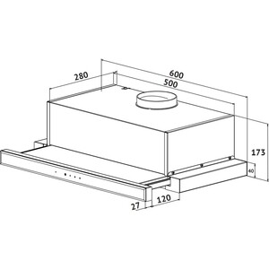 Встраиваемая вытяжка KORTING KHP 6670 GW