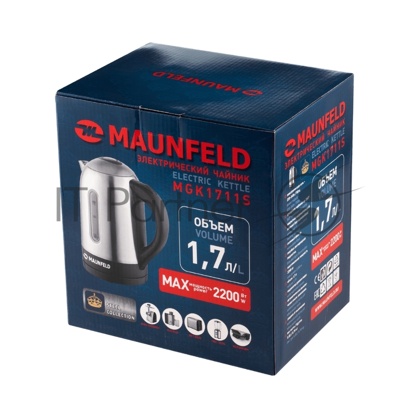 Чайник MAUNFELD MGK1711S нержавейка