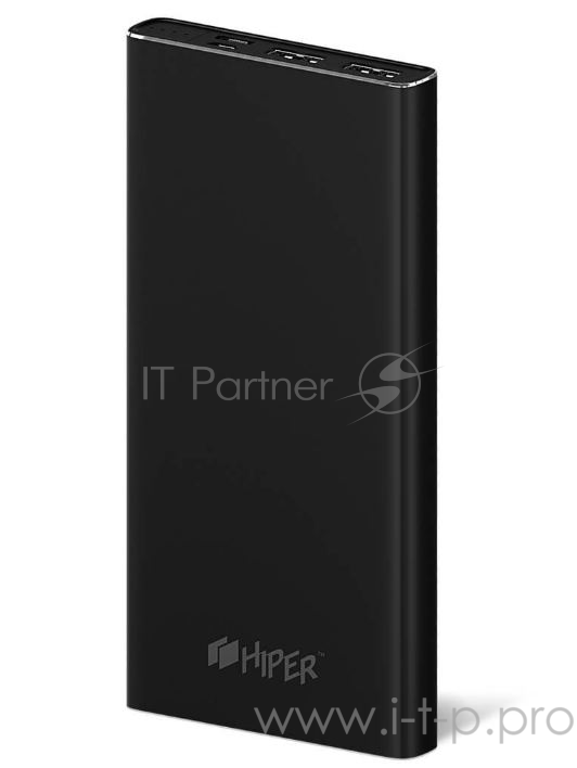 Аккумулятор HIPER Внешний аккумулятор HIPER MPX10000 Li-Pol 10000mAh 3A+3A+2.4A 2xUSB 1xType-C черный