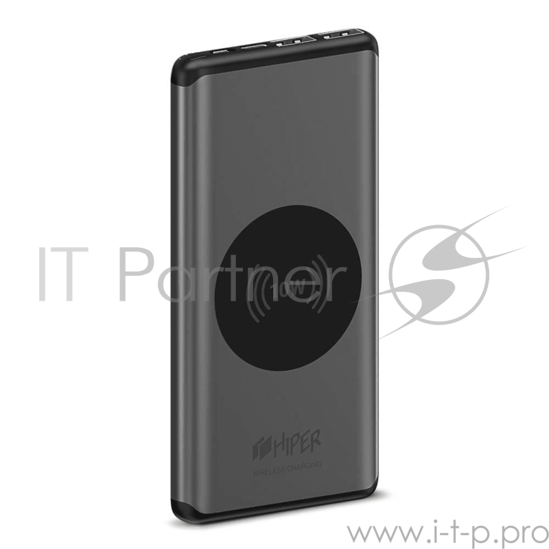 Аккумулятор HIPER Внешний аккумулятор HIPER NANO V Li-Pol 10000 mAh QC+PD+QI 10W 2.4A 2xUSB 1xType-C, серый