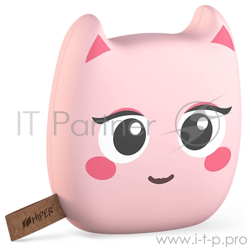 Аккумулятор HIPER Внешний аккумулятор HIPER ZOO ICE CREAM Li-Pol 8000mAh 2.4A+1.5A 2xUSB, розовый