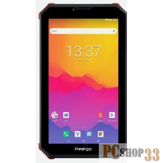 Планшет Prestigio Muze 4667 3G, PMT4667_3G_D_RD, double standard-SIM ,have call function, 7”(600*1024) IPS display,up to 1.3GHz quad core processor, android 8.1 go, 1GB+16GB, 0.3MP+2MP camera, 5000mAh battery