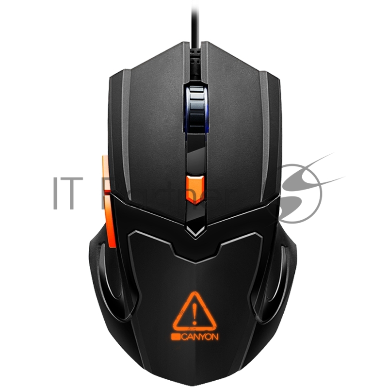 Мышь Optical Gaming Mouse with 6 programmable buttons, Pixart optical sensor, 4 levels of DPI and up to 3200, 3 million times key life, 1.65m PVC USB cable,rubber coating surface and colorful RGB lights, size:125*75*38mm, 140g