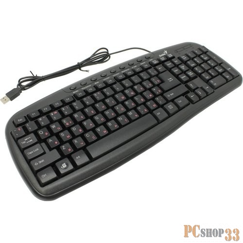 Мышь Wired Multimedia keyboard Genius KB-M225C, USB, 104 buttons, 9 hot keys, waterproof, cable 1.5 m. black