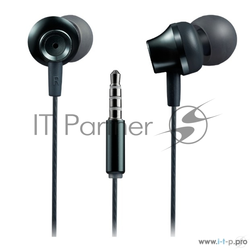 Наушники CANYON CNS-CEP3DG Стерео наушники с микрофоном, металлическая оболочка, 1,2 М, темно-серый