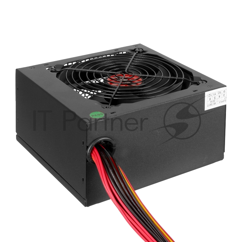 Блок питания 600W ExeGate 600PPE, ATX, PC, black, APFC, 12cm, 24p+(4+4)p, PCI-E, 5*SATA, 3*IDE, FDD + кабель 220V в комплекте