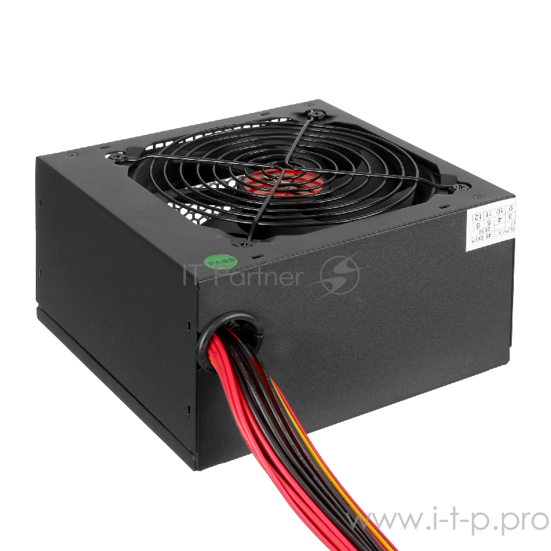 Блок питания 650W ExeGate 650PPE, ATX, PC, black, APFC, 12cm, 24p+4p, PCI-E, 5*SATA, 3*IDE, FDD + кабель 220V в комплекте