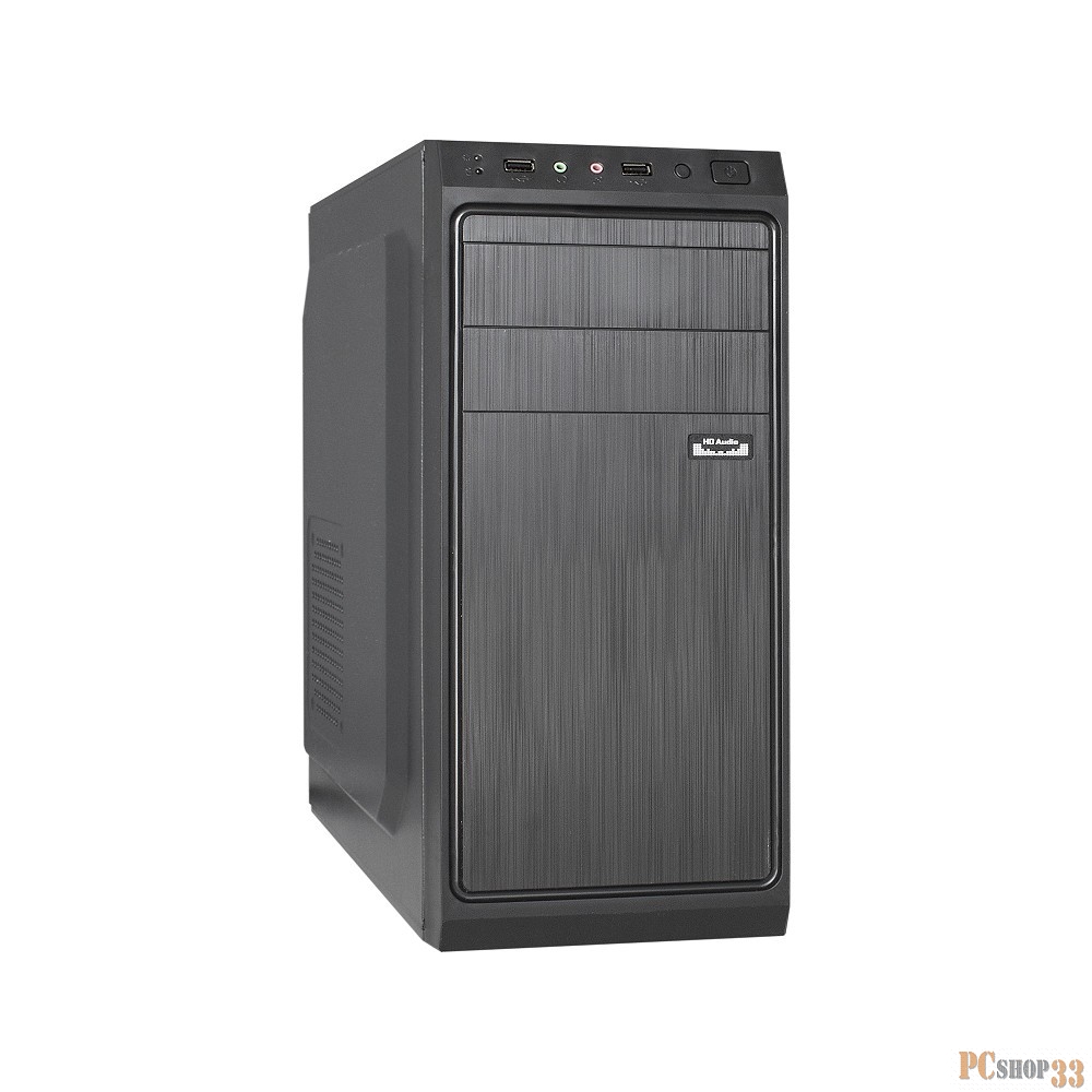 Корпус Miditower ExeGate XP-401 Black, ATX, <XP500, Black,120mm>, 2*USB, Audio