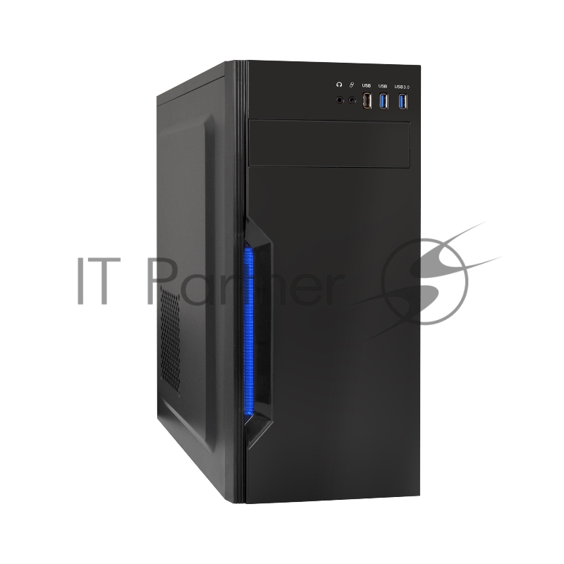 Корпус Miditower ExeGate XP-333U Black, ATX, <без БП>, 1*USB+2*USB3.0, Audio