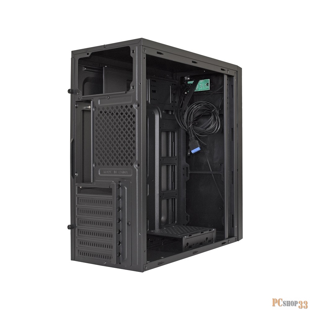 Корпус Miditower ExeGate XP-333U Black, ATX, <XP350, Black,120mm>, 1*USB+2*USB3.0, Audio