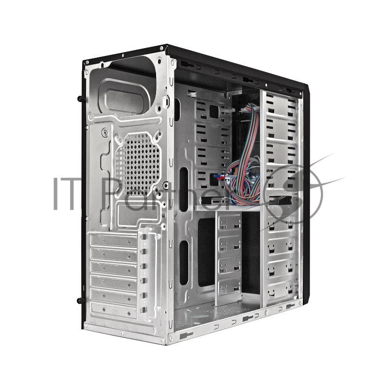 Корпус Miditower ExeGate UN-605B Black, ATX, <UN350, 120mm>, 2*USB, Audio, замок блокировки кнопки питания