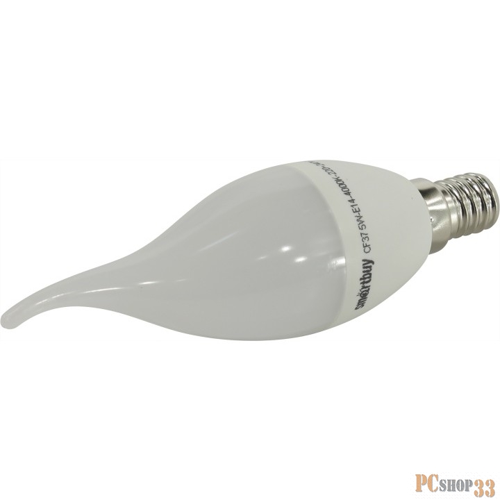 Smartbuy SBL-C37Tip-05-40K-E14 Светодиодная (LED) Свеча на ветру матовая 05W/4000/E14