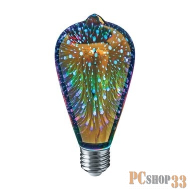 Navigator 61487 Светодиодная лампа NLL-3DRGB-ST64-2-230-E27