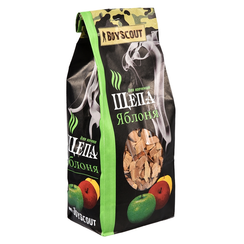 Щепа для копчения Яблоня 1л. BOYSCOUT 61056