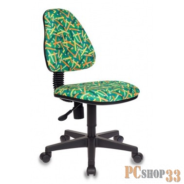 Кресло детское Бюрократ KD-4/PENCIL-GN зеленый карандаши