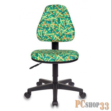 Кресло детское Бюрократ KD-4/PENCIL-GN зеленый карандаши