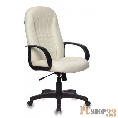 Кресло руководителя Бюрократ T-898/OR-10 молочный искусственная кожа