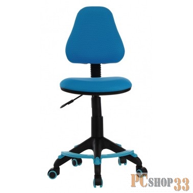 Кресло детское Бюрократ KD-4-F/TW-55 голубой TW-55 колеса голубой