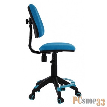 Кресло детское Бюрократ KD-4-F/TW-55 голубой TW-55 колеса голубой