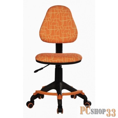 Кресло детское Бюрократ KD-4-F/GIRAFFE оранжевый жираф