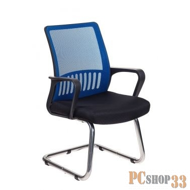 Кресло Бюрократ MC-209/BL/TW-11 спинка сетка синий TW-05 сиденье черный TW-11