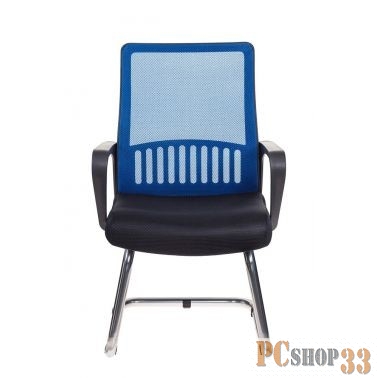 Кресло Бюрократ MC-209/BL/TW-11 спинка сетка синий TW-05 сиденье черный TW-11