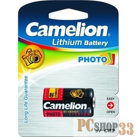 Camelion CR2 BL-1 (CR2-BP1, батарейка фото,3В) (1 шт. в уп-ке)