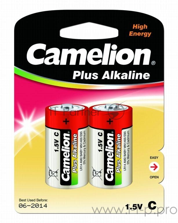 Camelion..LR14 Plus Alkaline BL-2 (LR14-BP2, батарейка,1.5В) (2 шт. в уп-ке)