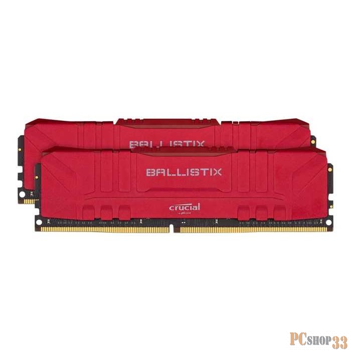 DDR 4 DIMM 32GB PC24000, 3000MHz, (16GBx2) Crucial Ballistix (BL2K16G30C15U4R) (retail)