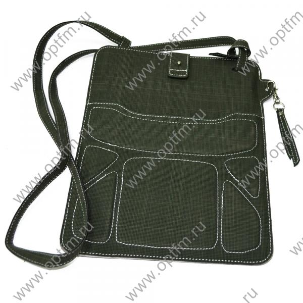 Сумка на плечо (подставка) для планшетов, нетбуков, эл. книг темно-зеленый
